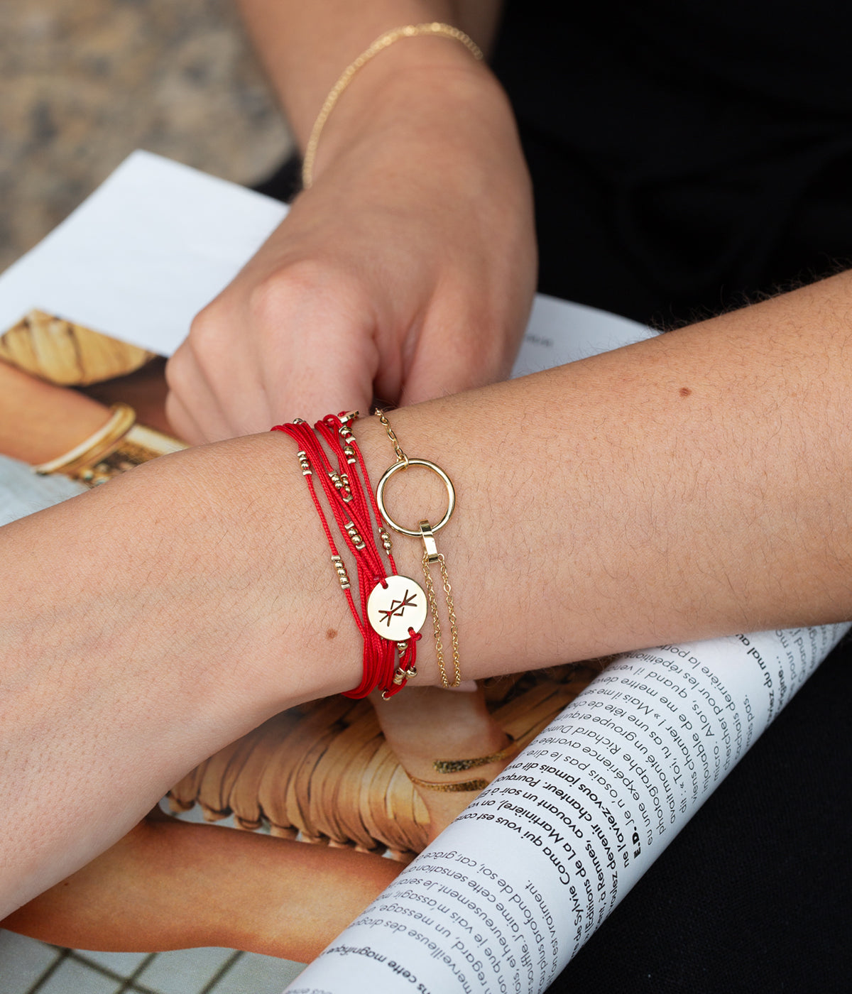 Bracelet Defensio (Acier doré)