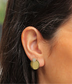 Boucles d'oreilles Carita (Acier doré)