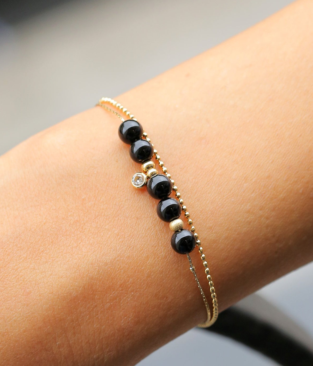 Bracelet Kerane (Acier doré)