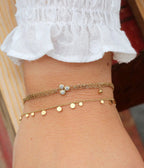 Bracelet Solange (Acier doré)