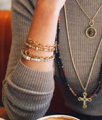 Collier Compass (Acier doré)