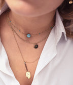 Collier Good Luck (Acier doré)