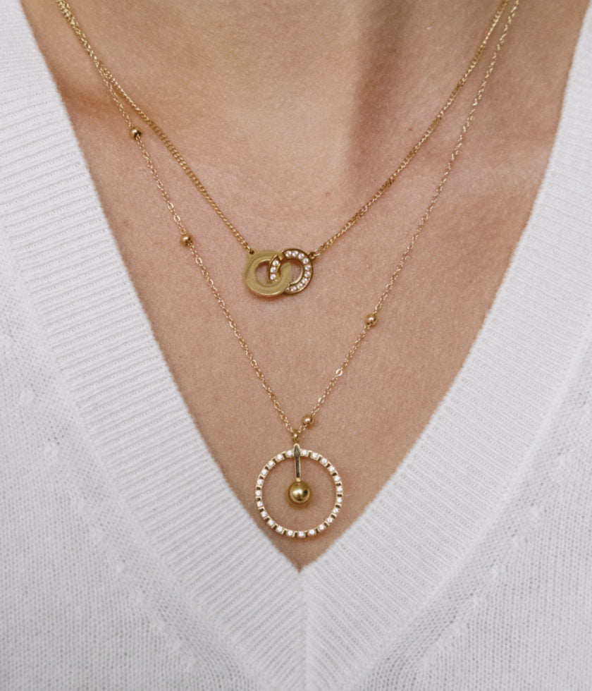 Collier Lucrecia (Acier doré)
