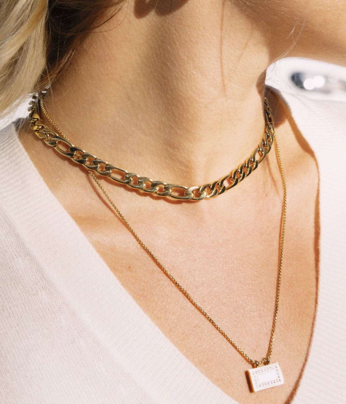 Collier Melrose (Acier doré)