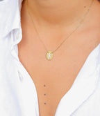 Collier #OCTOBREROSE (Acier doré)