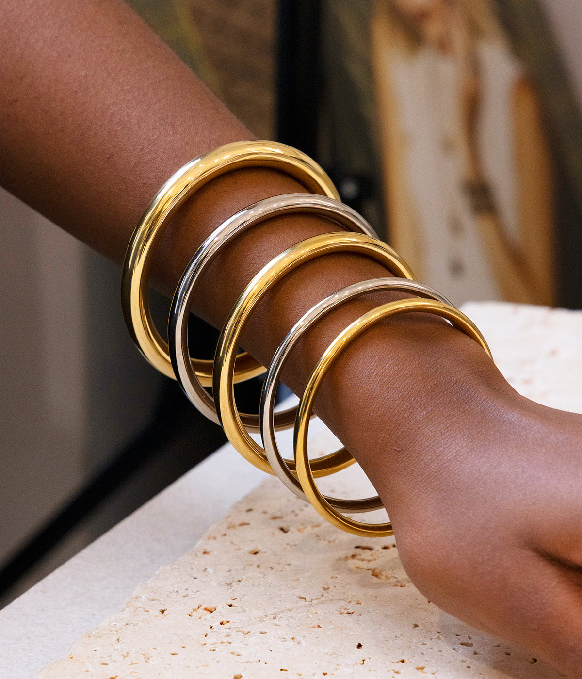 Bracelet Jonc Stormy (Acier)