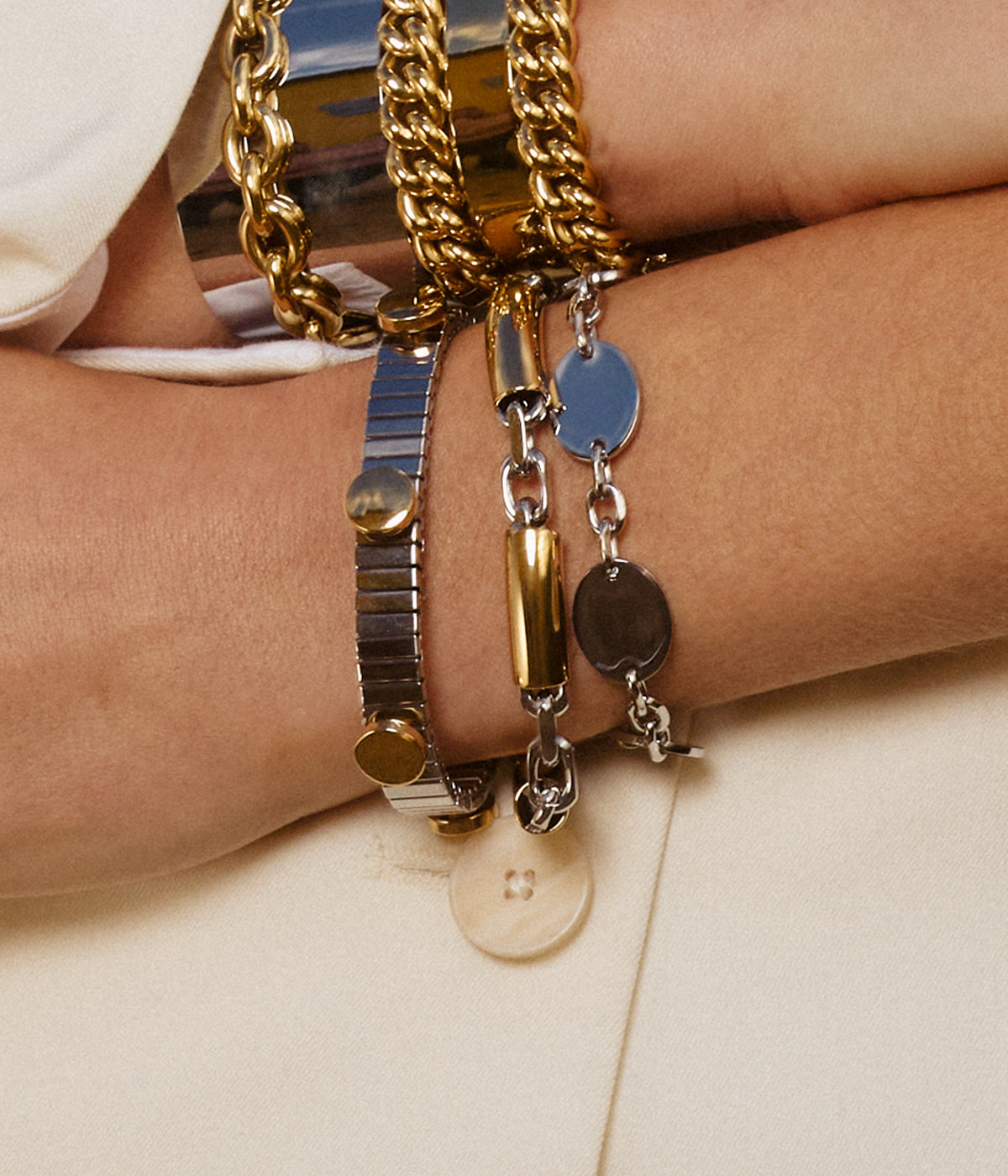 Bracelet Jonc Ifana (Acier mix)