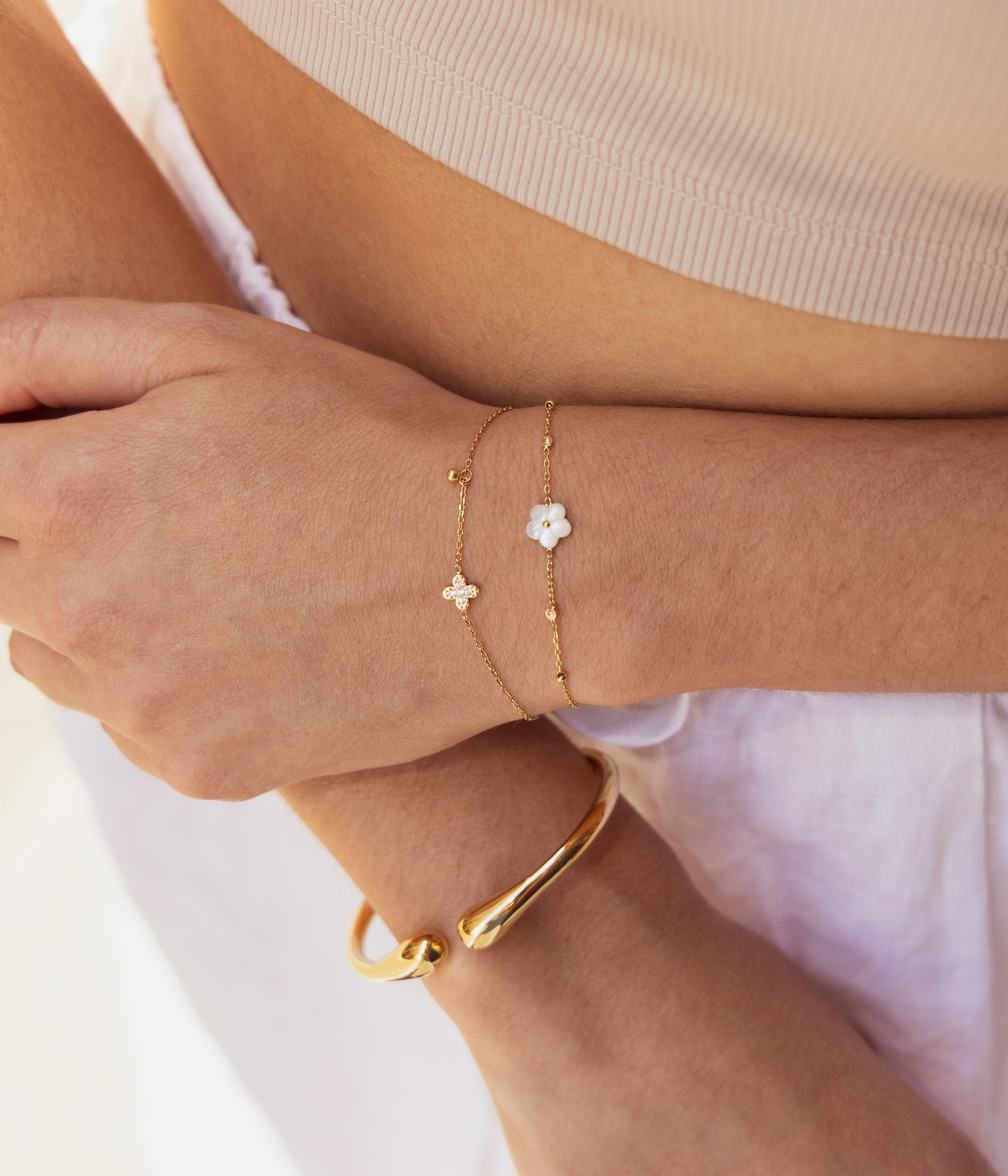 Bracelet Vahiné (Acier doré)