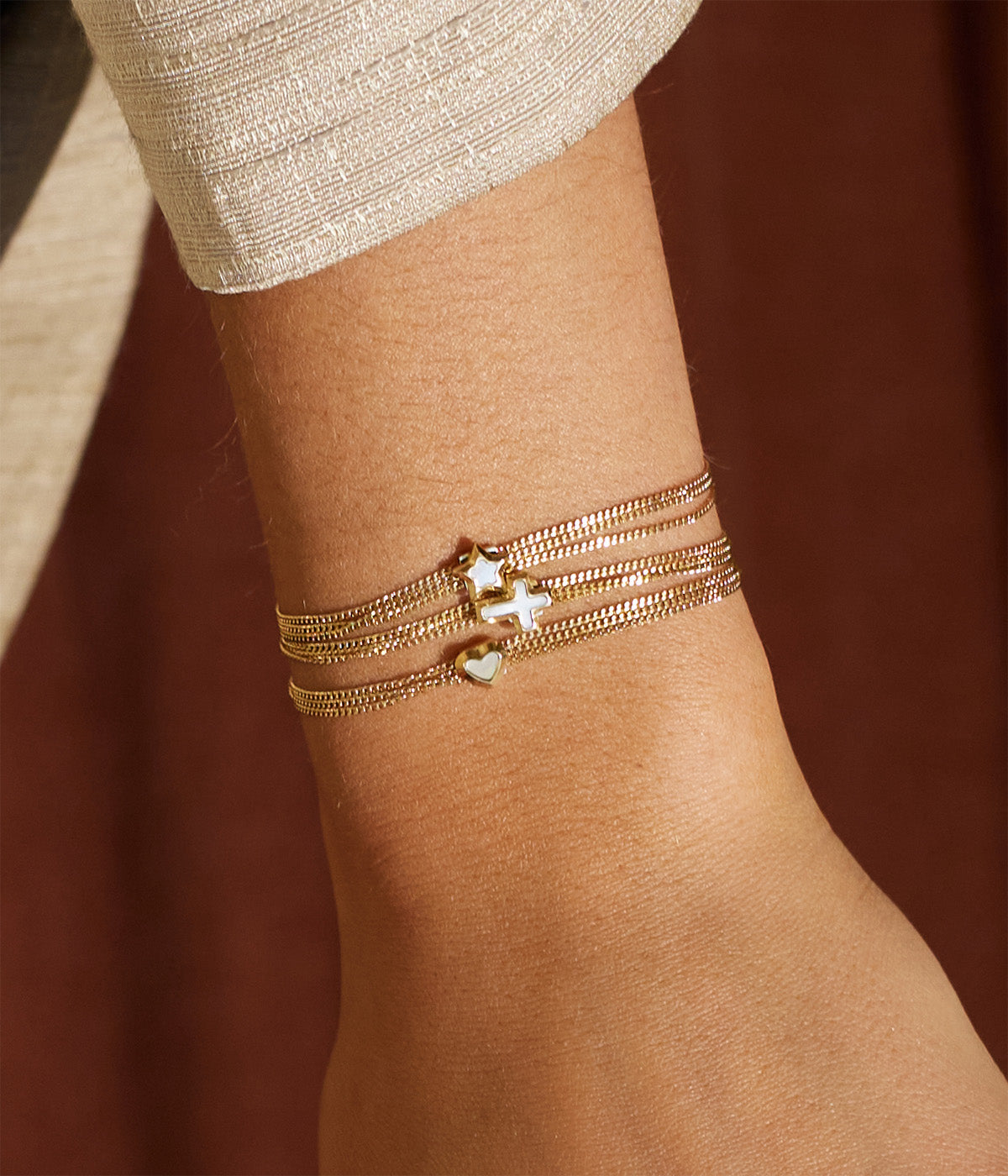 Bracelet Polaris (Acier doré)