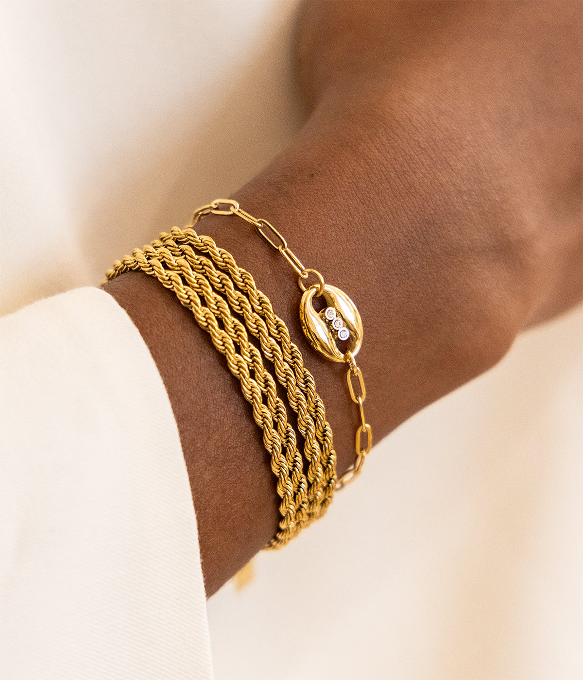 Bracelet Otto (Acier doré)