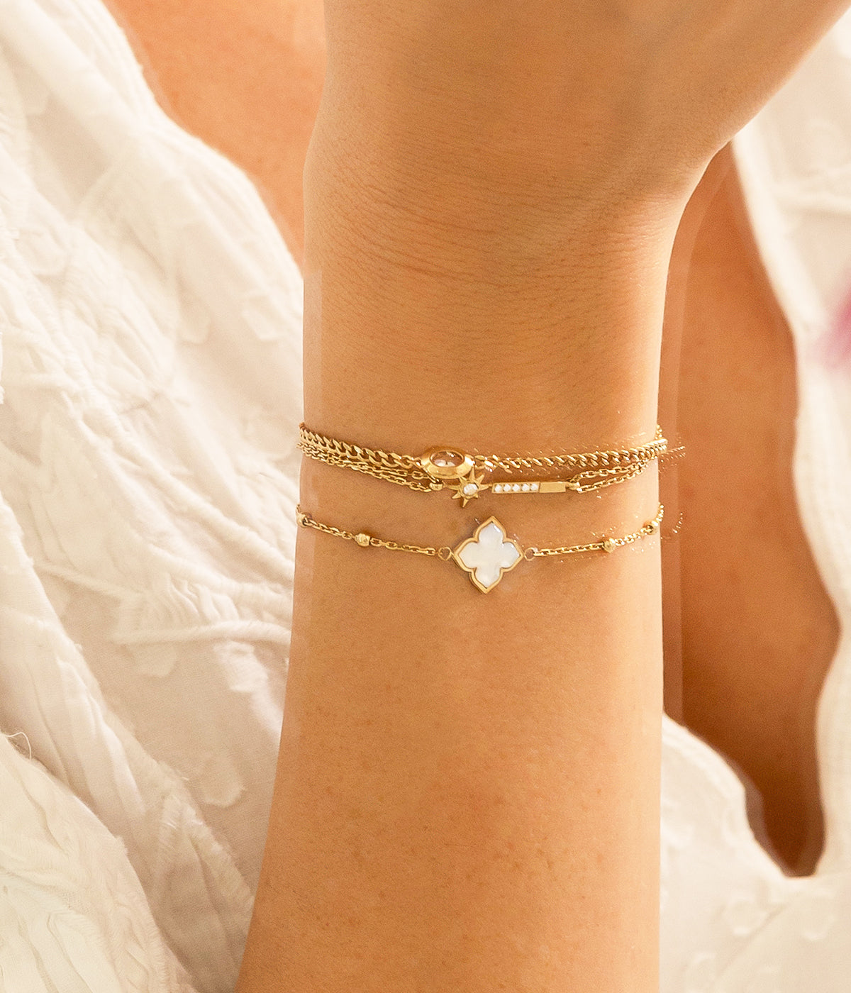 Bracelet Racine (Acier doré)