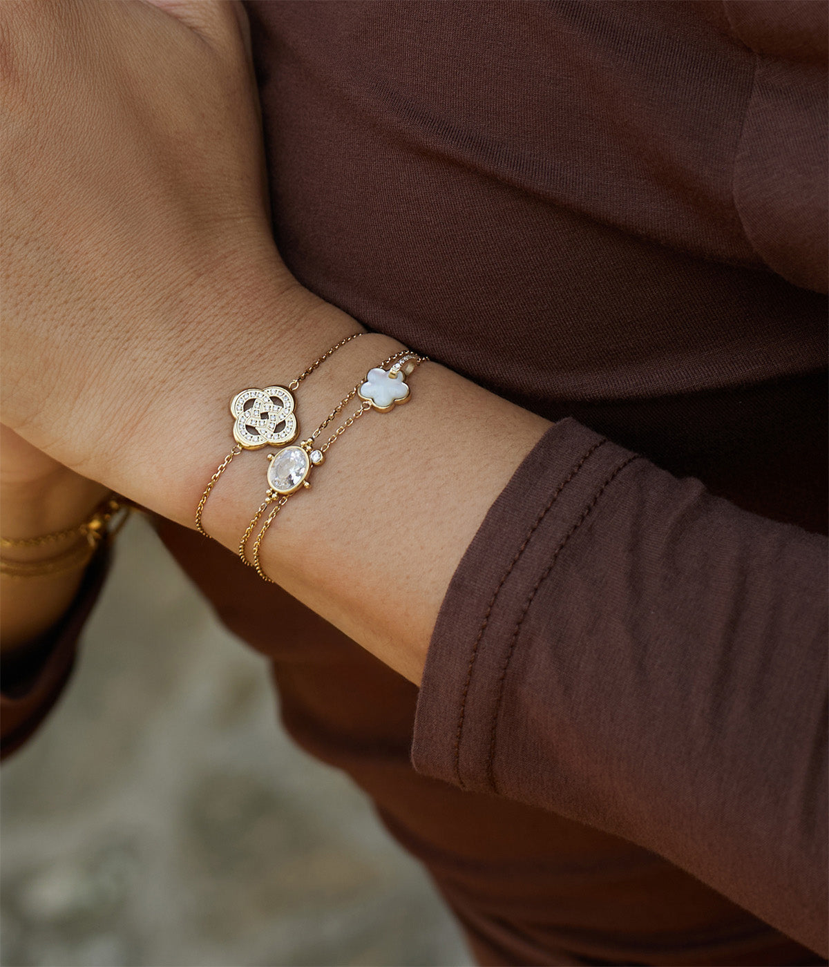 Bracelet Nysa (Acier doré)