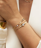 Bracelet Seraphina (Acier doré)