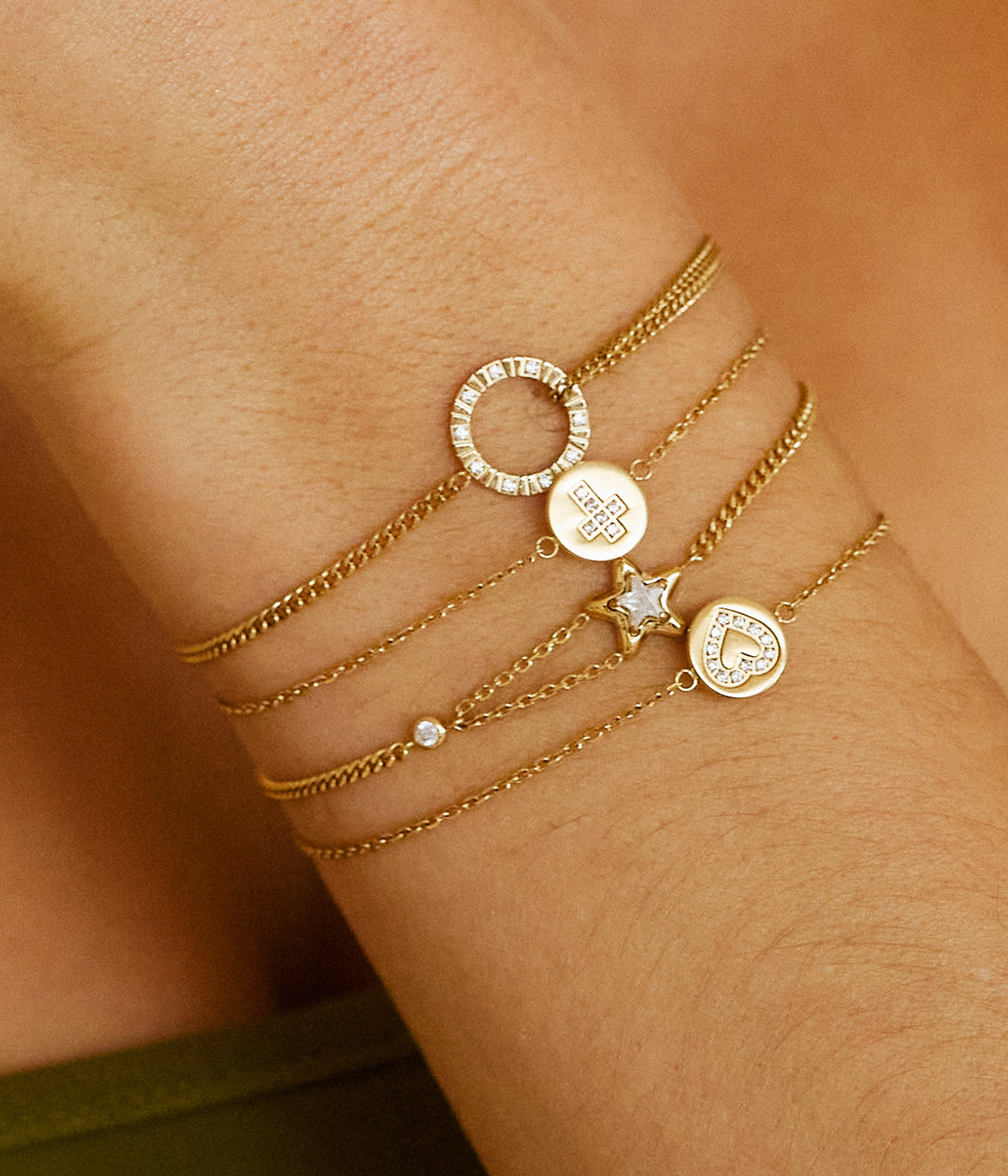 Bracelet Trezza (Acier doré)