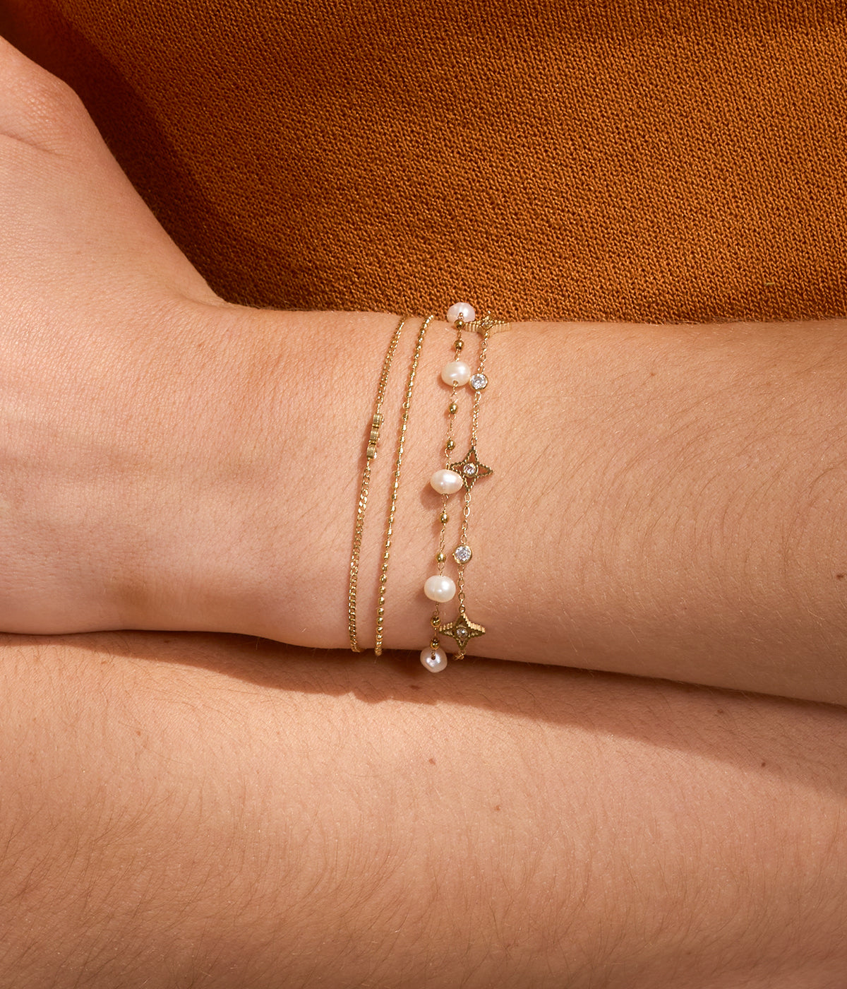 Bracelet Zoé (Acier doré)