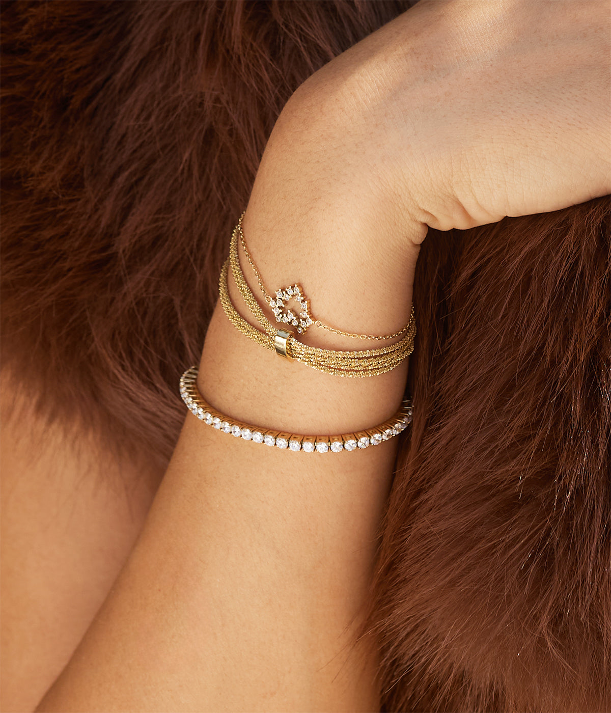 Bracelet Nero (Acier doré)