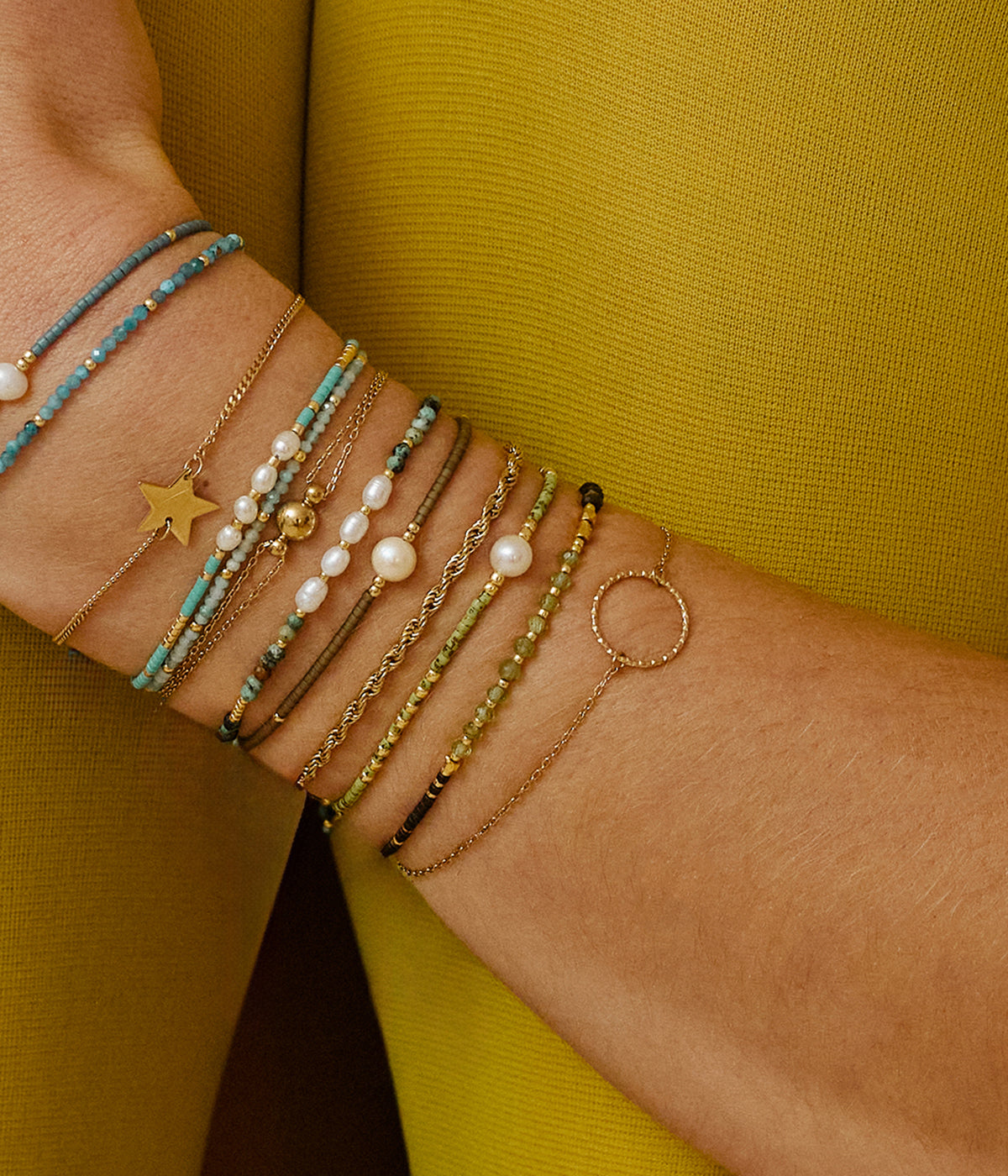 Bracelets Notteri (Acier doré)