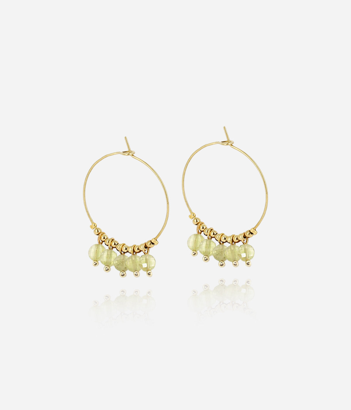 Boucles d'oreilles Zoé (Acier doré)