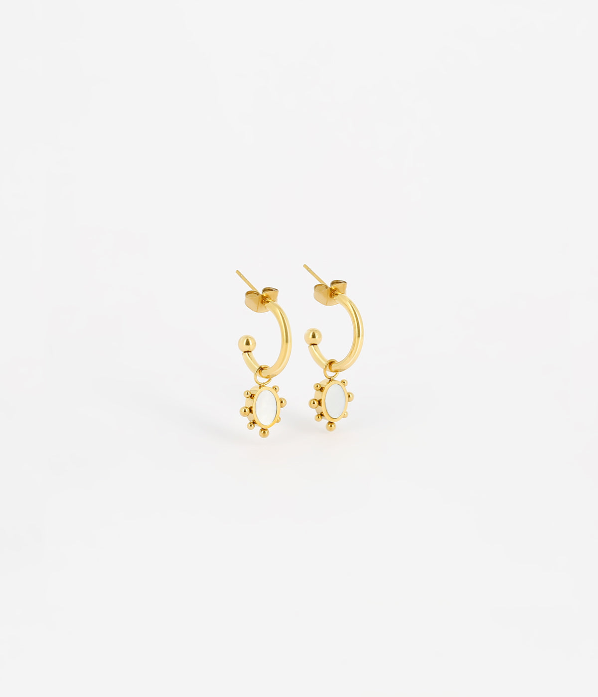 Boucles d'oreilles Riftan (Acier doré)