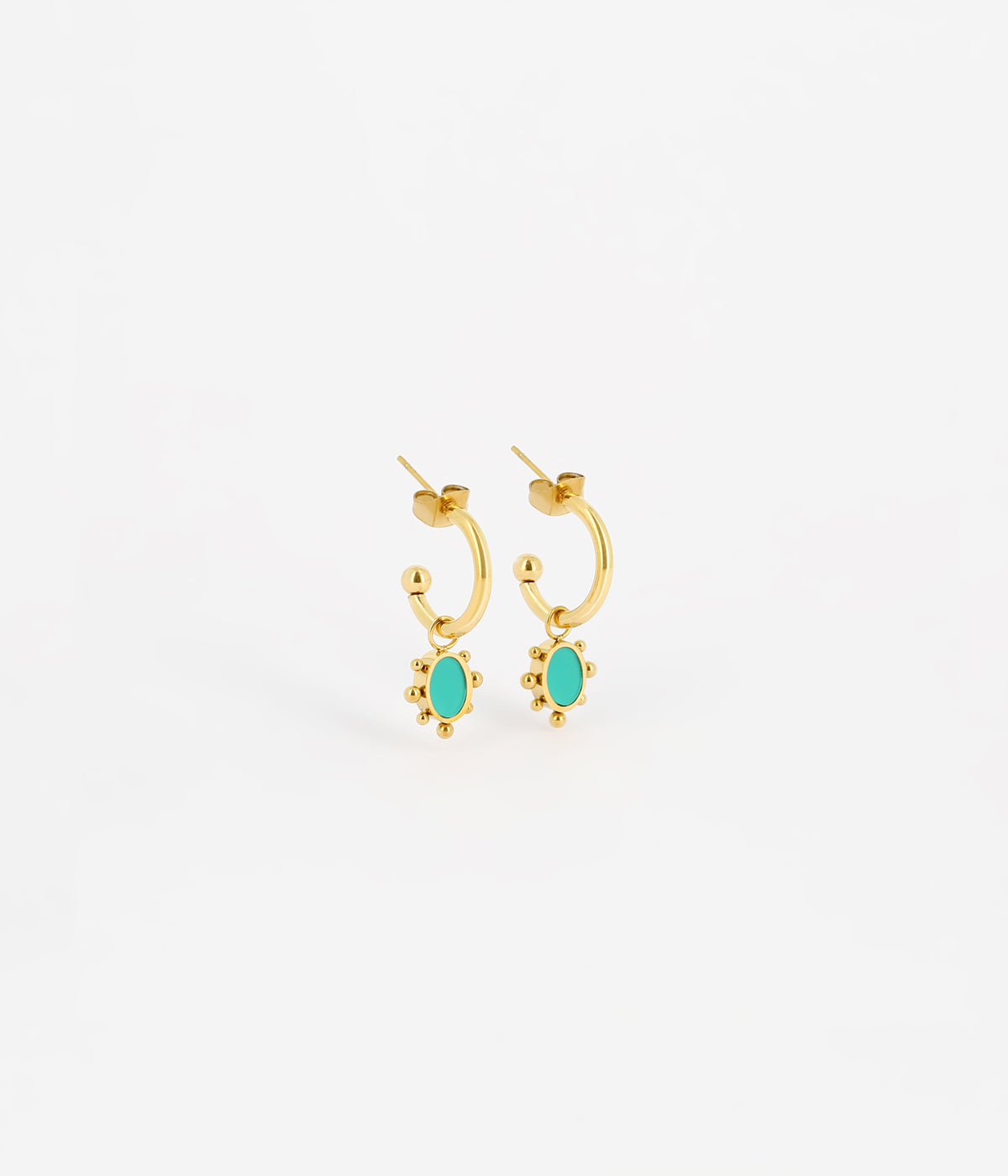 Boucles d'oreilles Riftan (Acier doré)