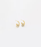 Boucles d'oreilles Flor (Acier doré)