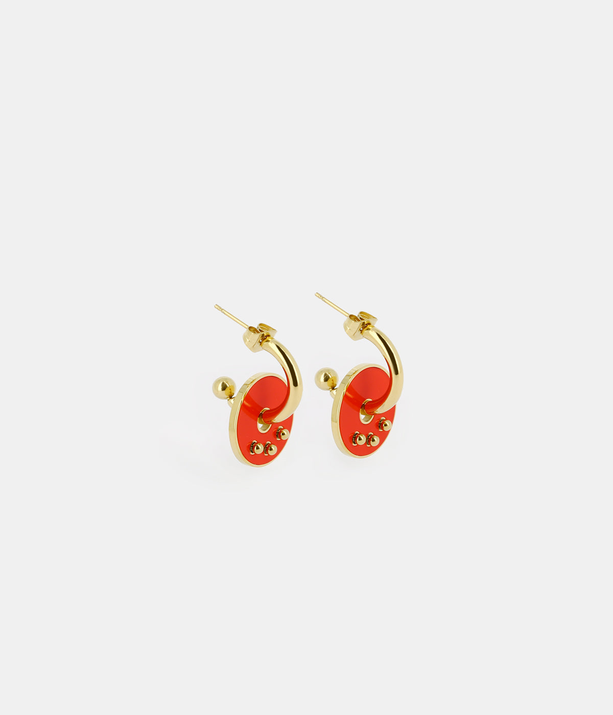 Boucles d'oreilles Heidi (Acier doré)