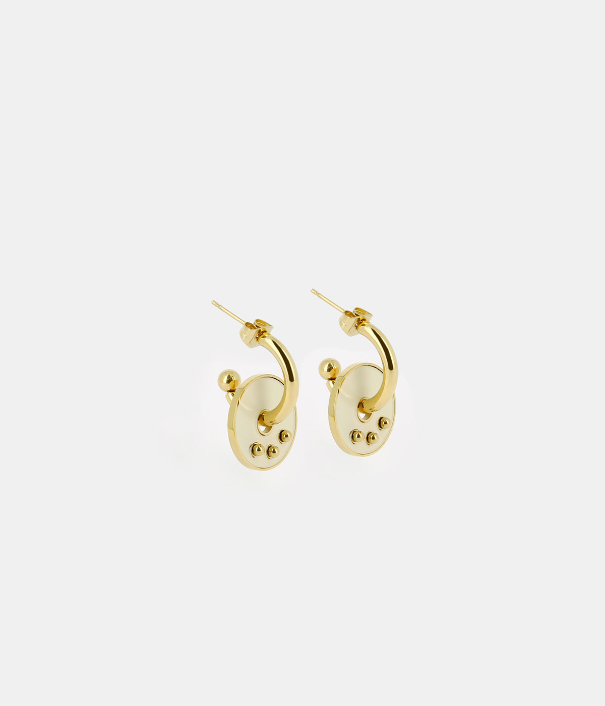 Boucles d'oreilles Heidi (Acier doré)