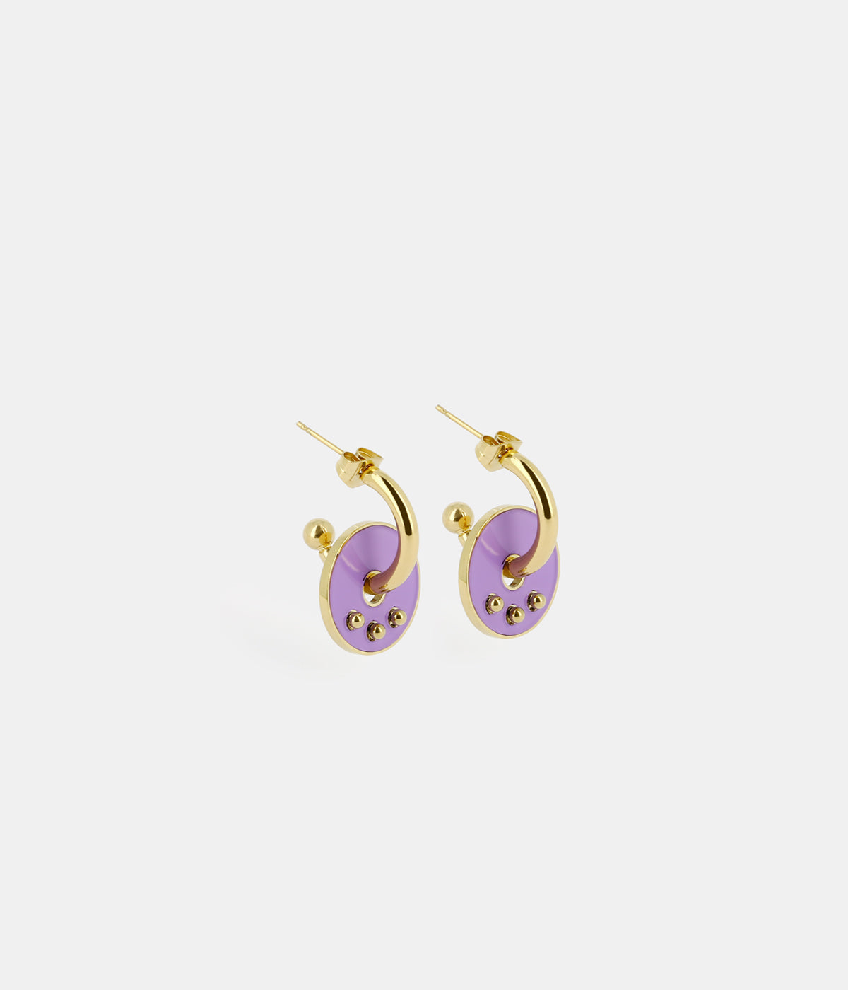 Boucles d'oreilles Heidi (Acier doré)