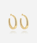 Boucles d'oreilles Andromede (Acier doré)