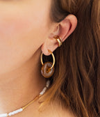 Boucles d'oreilles Shade (Acier doré)