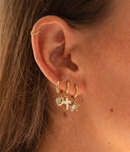 Boucles d'oreilles Olyde (Acier doré)