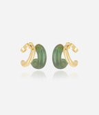 Boucles d'oreilles Luciana (Acier doré)