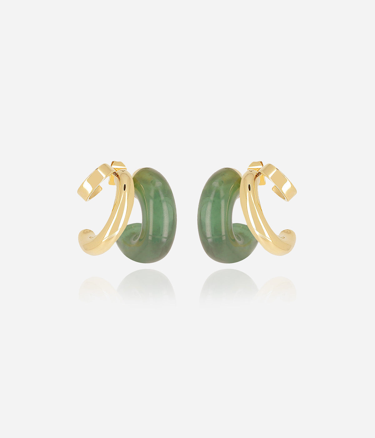 Boucles d'oreilles Luciana (Acier doré)