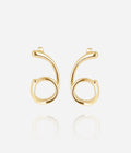 Boucles d'oreilles Elpi (Acier doré)