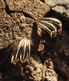 Boucles d'oreilles Telma (Acier doré)