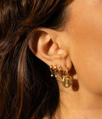 Boucles d'oreilles Otto (Acier doré)
