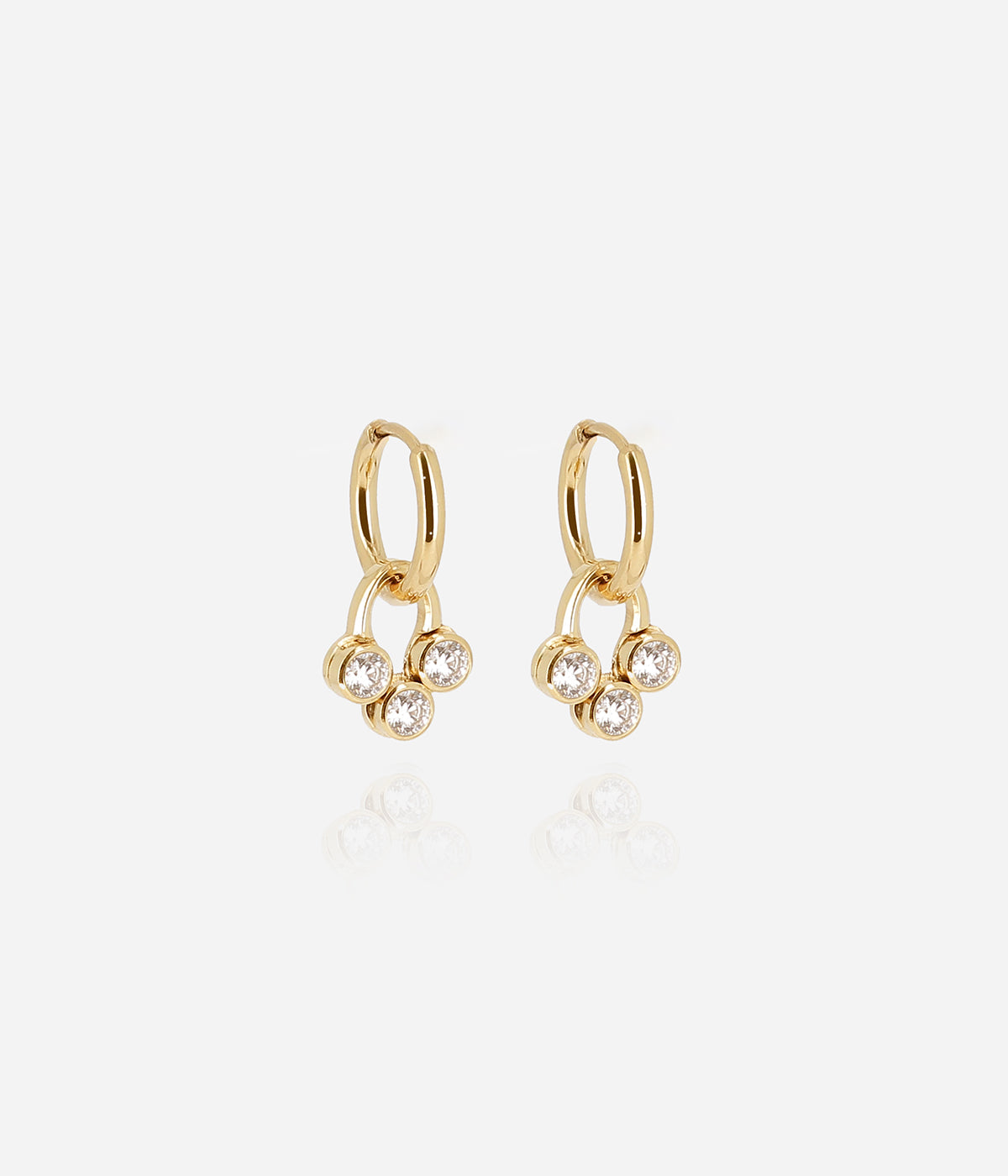Boucles d'oreilles Rossi (Acier doré)