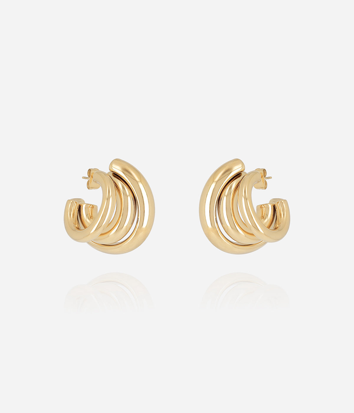 Boucles d'oreilles Amaya (Acier doré)