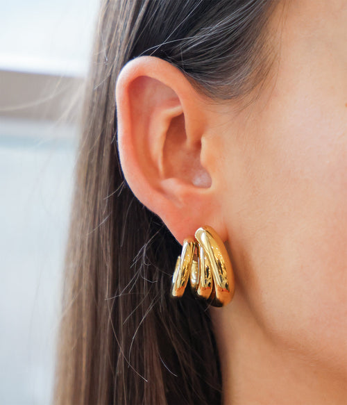 Boucles d'oreilles Amaya (Acier)