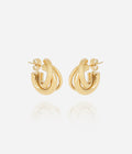Boucles d'oreilles Lorna (Acier doré)