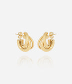 Boucles d'oreilles Lorna (Acier doré)