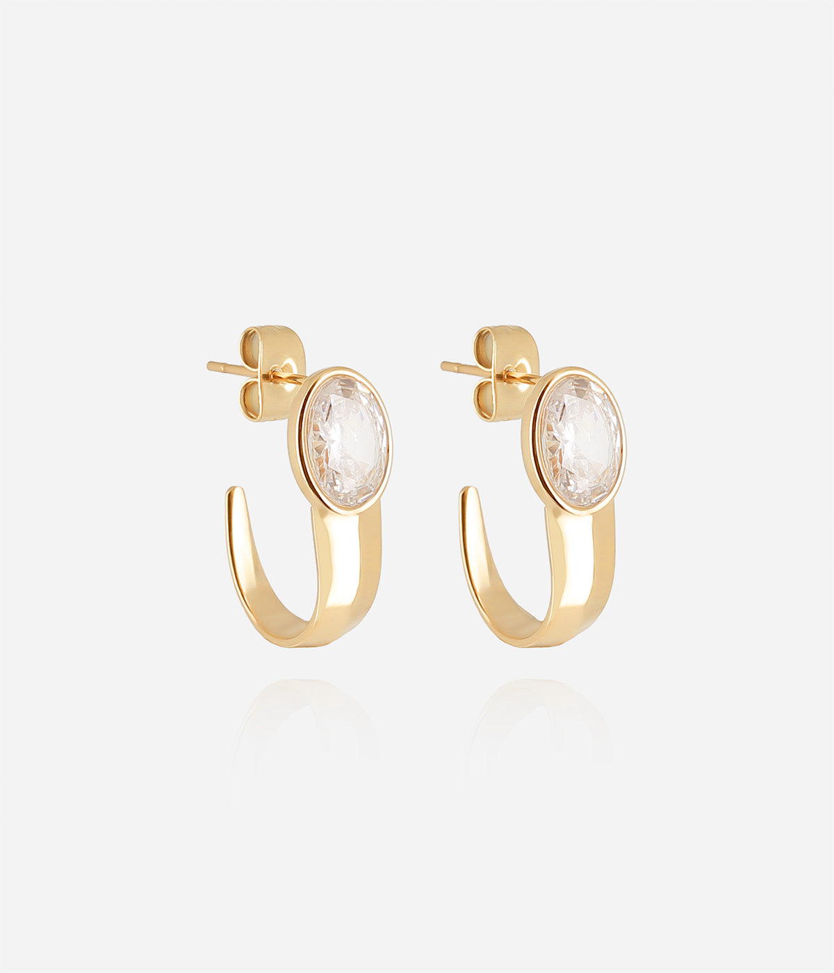 Boucles d'oreilles Ornella (Acier doré)
