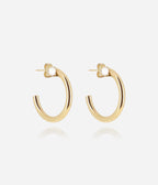 Boucles d'oreilles Syra (Acier doré)