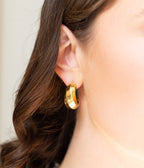 Boucles d'oreilles Enora (Acier doré)