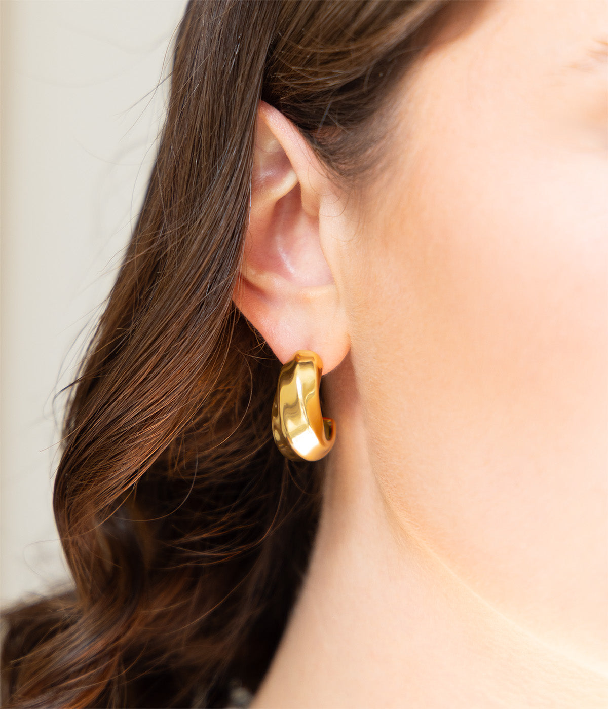 Boucles d'oreilles Enora (Acier doré)
