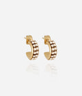 Boucles d'oreilles Apolline (Acier doré)