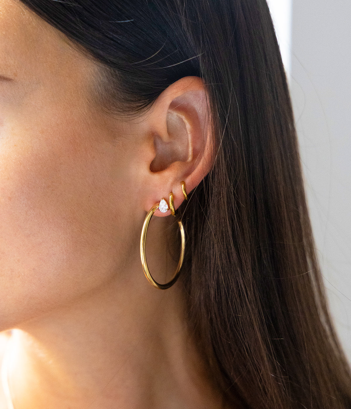 Boucles d'oreilles Dago (Acier doré)