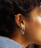 Boucles d'oreilles Portia (Acier mix)
