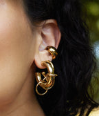 Boucles d'oreilles Francesca (Acier doré)