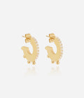 Boucles d'oreilles Orris (Acier doré)